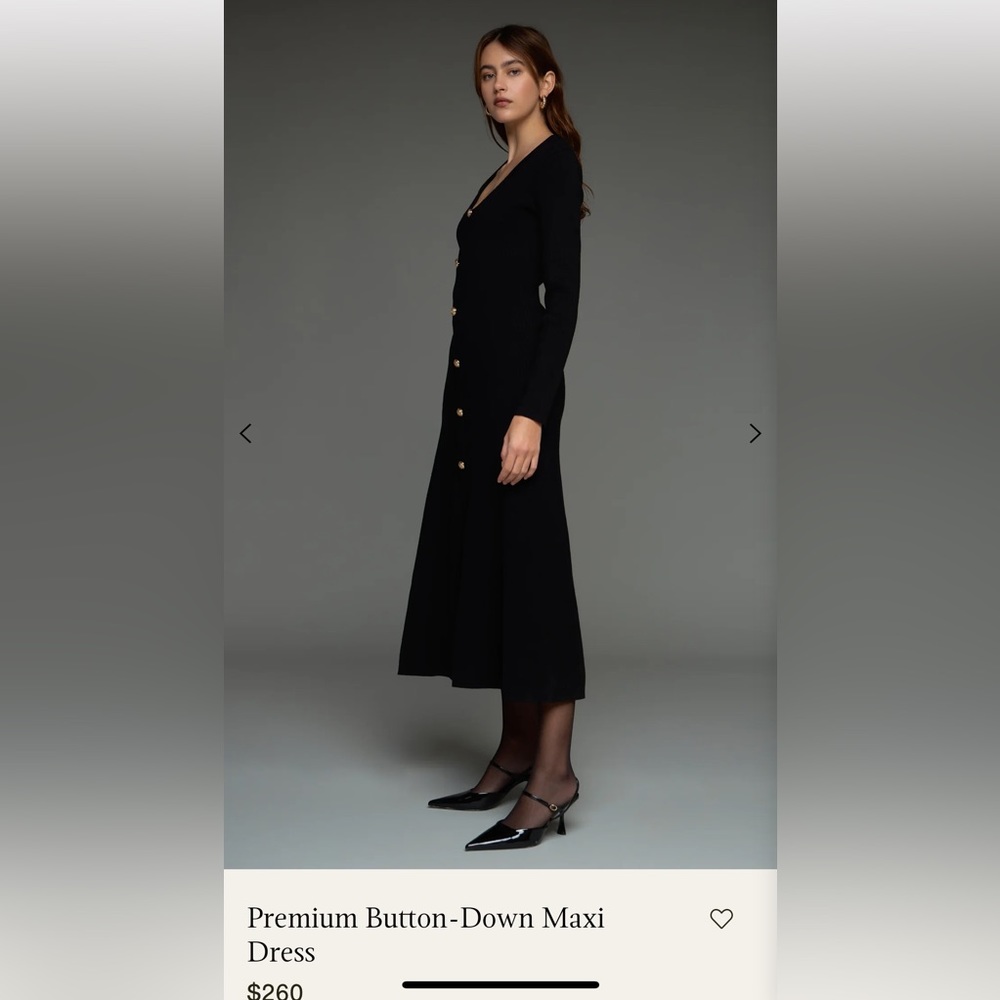 Premium Button-Down knit Dress - Picture 4 of 8